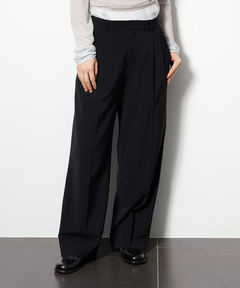 Ellino Loset サイドプリーツハトメベルトパンツ X-Small サイドプリーツハトメベルトパンツ（その他パンツ）｜Ellno