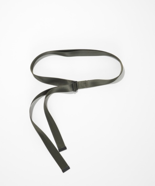 SUPERTHANKS（スーパーサンクス）の「＜追加 4＞2本テープロングベルト(無地、配色)GI Belts（ベルト・メンズ・チャコールグレー/オリーブ/ブラック/パープル/ネイビー/ホワイト/ライトピンク/ブラック×カーキ/ブラウン/イエロー/ブラック×シルバー・FREE）」の7枚目の写真