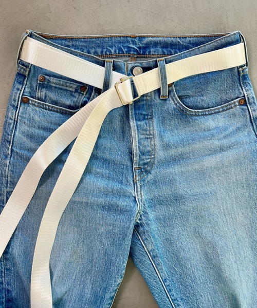 SUPERTHANKS（スーパーサンクス）の「＜追加 4＞2本テープロングベルト(無地、配色)GI Belts（ベルト・メンズ・チャコールグレー/オリーブ/ブラック/パープル/ネイビー/ホワイト/ライトピンク/ブラック×カーキ/ブラウン/イエロー/ブラック×シルバー・FREE）」の20枚目の写真