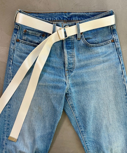 SUPERTHANKS（スーパーサンクス）の「＜追加 4＞2本テープロングベルト(無地、配色)GI Belts（ベルト・メンズ・チャコールグレー/オリーブ/ブラック/パープル/ネイビー/ホワイト/ライトピンク/ブラック×カーキ/ブラウン/イエロー/ブラック×シルバー・FREE）」の21枚目の写真