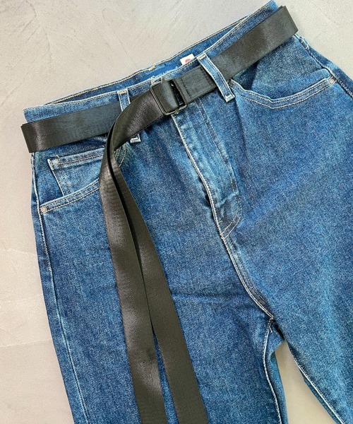 SUPERTHANKS（スーパーサンクス）の「＜追加 4＞2本テープロングベルト(無地、配色)GI Belts（ベルト・メンズ・チャコールグレー/オリーブ/ブラック/パープル/ネイビー/ホワイト/ライトピンク/ブラック×カーキ/ブラウン/イエロー/ブラック×シルバー・FREE）」の19枚目の写真