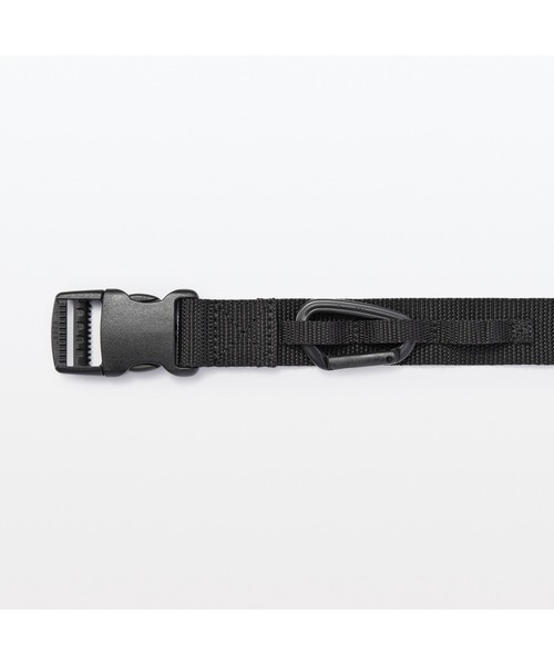 無印良品(ムジルシリョウヒン)の「着脱しやすい ロングベルト ループ付き 全長130cm・黒(ベルト・メンズ・ブラック・FREE)」の4枚目の写真