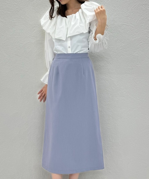 MISCH MASCH(ミッシュマッシュ)の「バルーンオフショルダーブラウス/MM418118(シャツ/ブラウス・レディース・ブラック/ライトブルー/ホワイト・フリ-)」の5枚目の写真