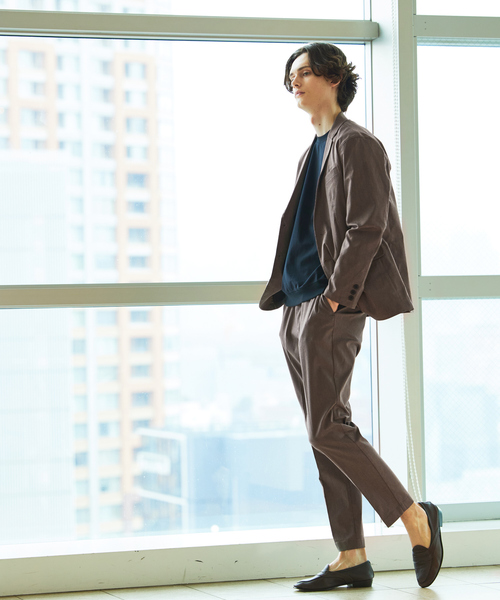 ABAHOUSE GRAY(アバハウスグレイ)の「【リブ付】シルケット ポンチ 半袖 Tシャツ(Tシャツ/カットソー・メンズ・グリーン/グレイッシュベージュ/ブラック/ホワイト/モカ・46/48)」の22枚目の写真