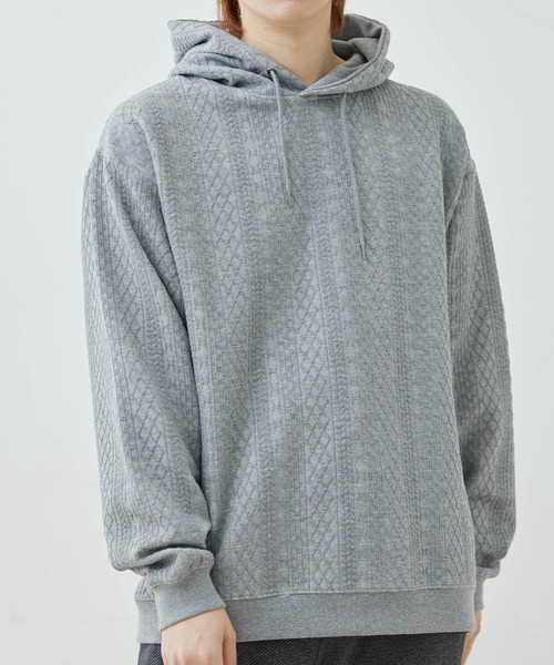  j.n.r.d（ジェー・エヌ・アール・ディー）の「j.n.r.d/フクレJQDスウェットプルパーカー（パーカー・メンズ・ホワイト/ブラック/グレー・L/LL/M）」の17枚目の写真