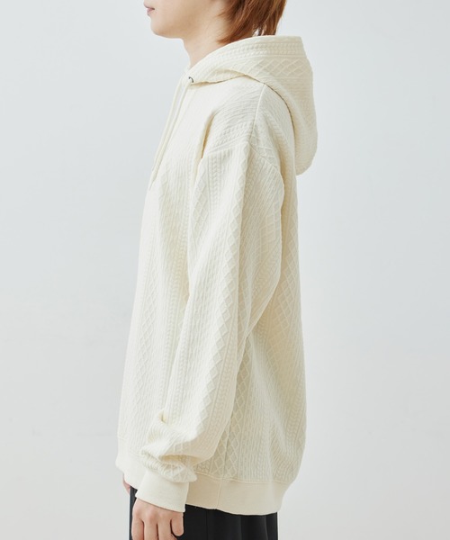  j.n.r.d（ジェー・エヌ・アール・ディー）の「j.n.r.d/フクレJQDスウェットプルパーカー（パーカー・メンズ・ホワイト/ブラック/グレー・L/LL/M）」の10枚目の写真