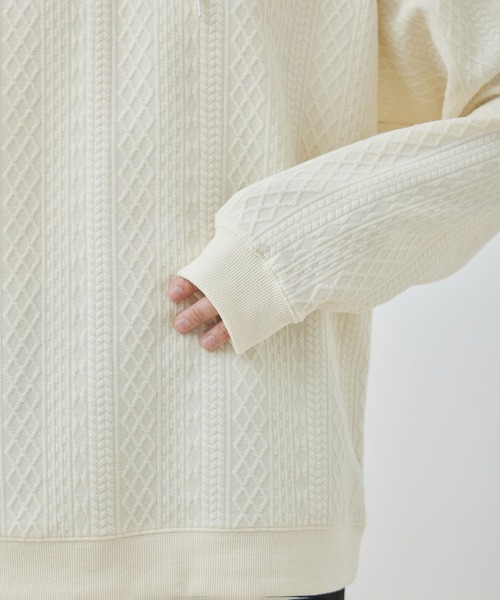  j.n.r.d（ジェー・エヌ・アール・ディー）の「j.n.r.d/フクレJQDスウェットプルパーカー（パーカー・メンズ・ホワイト/ブラック/グレー・L/LL/M）」の6枚目の写真