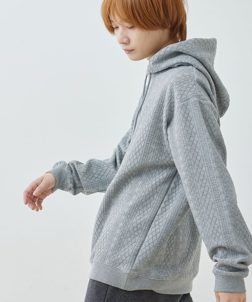  j.n.r.d（ジェー・エヌ・アール・ディー）の「j.n.r.d/フクレJQDスウェットプルパーカー（パーカー・メンズ・ホワイト/ブラック/グレー・L/LL/M）」の22枚目の写真