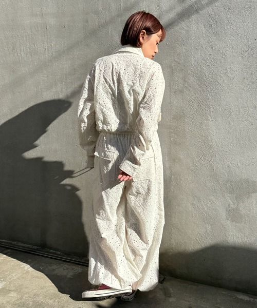 CIAOPANIC(チャオパニック)の「INDIAレースパラシュートパンツ(その他パンツ・レディース・ホワイト/ブラック・FREE)」の13枚目の写真