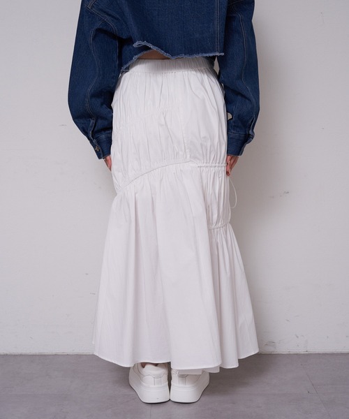 kokoです❗️❗️❗️ セール】【2024SS】ドロストギャザータイトスカート（スカート