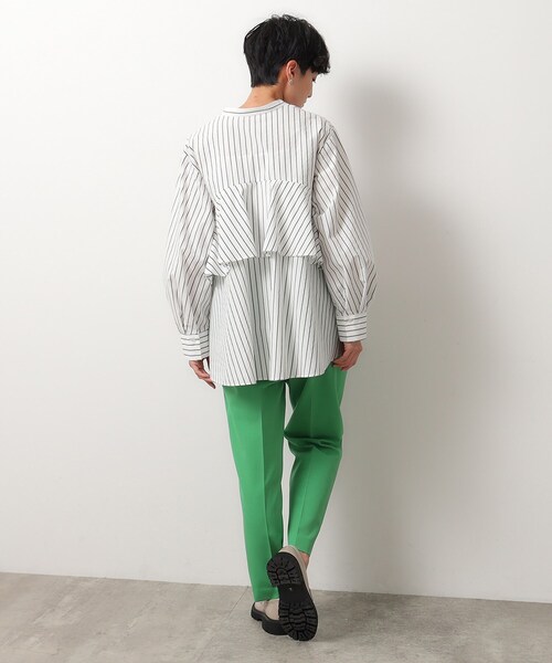 OPAQUE.CLIP（オペークドットクリップ）の「◆≪SS-LLsize≫ 美脚ツイルテーパードパンツ【洗濯機洗い可】（その他パンツ・レディース・ベージュ/ライトグレー/グリーン/ブラック・34/36/38/40/42）」の10枚目の写真