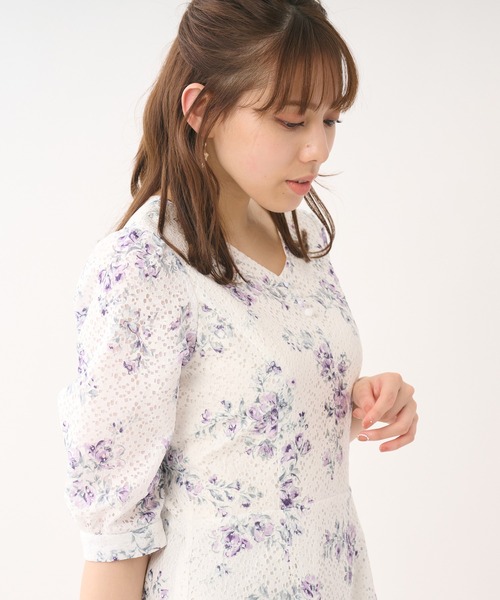 新品　LAISSE PASSE　レッセパッセ　花柄レース　モテ　デート　ワンピ レッセパッセ 花柄ワンピース｜Yahoo!フリマ（旧PayPayフリマ）