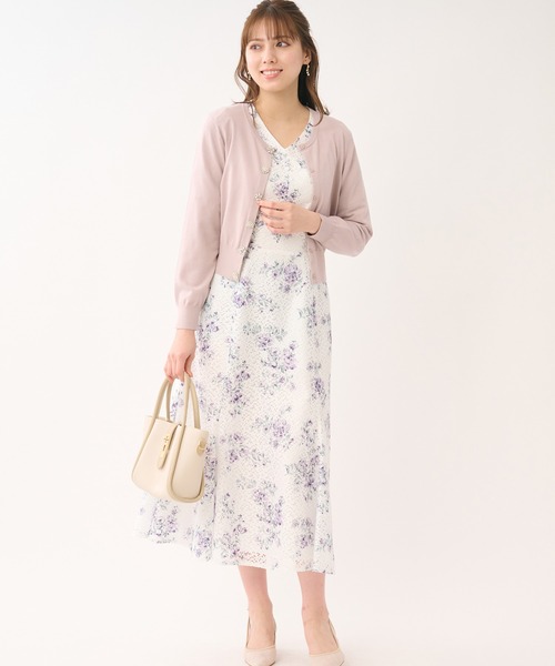 新品　レッセパッセ　カシュクール　レース　プリント　フラワー　ワンピース 楽天市場】MIXフラワープリントワンピース／レッセパッセ