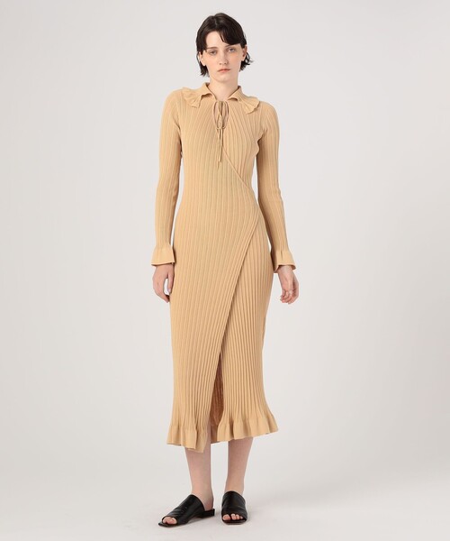 BY MALENE BIRGER(バイマレーネビルガー)の「BY MALENE BIRGER GIANINA マキシドレス(ワンピース・レディース・ブラック/ベージュ・34)」の3枚目の写真