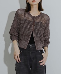 SENSE OF PLACE by URBAN RESEARCH | 『一部WEB限定カラー』ラメメッシュカーディガン(カーディガン/ボレロ)