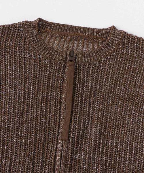 SENSE OF PLACE by URBAN RESEARCH（センスオブプレイスバイアーバンリサーチ）の「『一部WEB限定カラー』ラメメッシュカーディガン（カーディガン/ボレロ・レディース・アイボリー/ライトブルー/ブラック/ブラウン・ONE）」の17枚目の写真