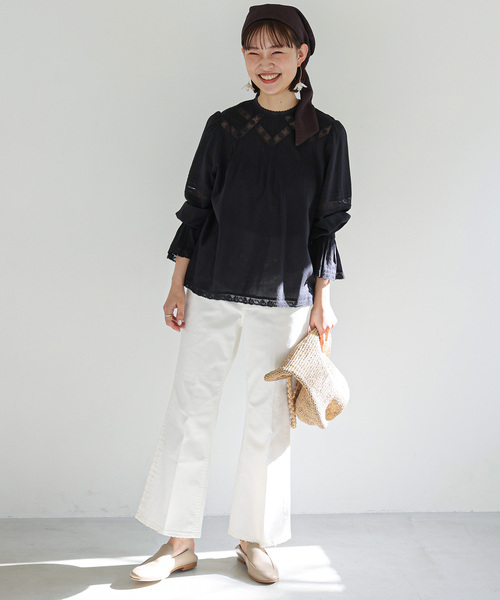 SLOBE IENA（スローブイエナ）の「《WEB限定》【MADE IN MADA /メイドインマダ】 ALICE MMカゴバッグ（かごバッグ・レディース・チャコールグレー/ベージュ・FREE）」の8枚目の写真