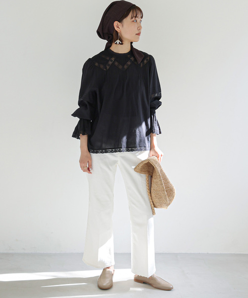 SLOBE IENA（スローブイエナ）の「《WEB限定》【MADE IN MADA /メイドインマダ】 ALICE MMカゴバッグ（かごバッグ・レディース・チャコールグレー/ベージュ・FREE）」の9枚目の写真