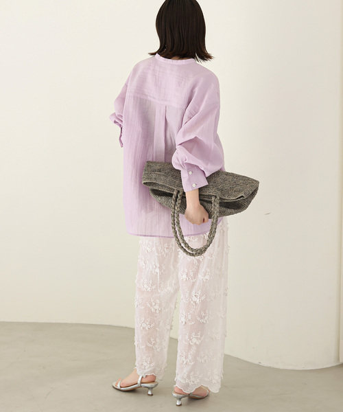 SLOBE IENA（スローブイエナ）の「《WEB限定》【MADE IN MADA /メイドインマダ】 ALICE MMカゴバッグ（かごバッグ・レディース・チャコールグレー/ベージュ・FREE）」の17枚目の写真