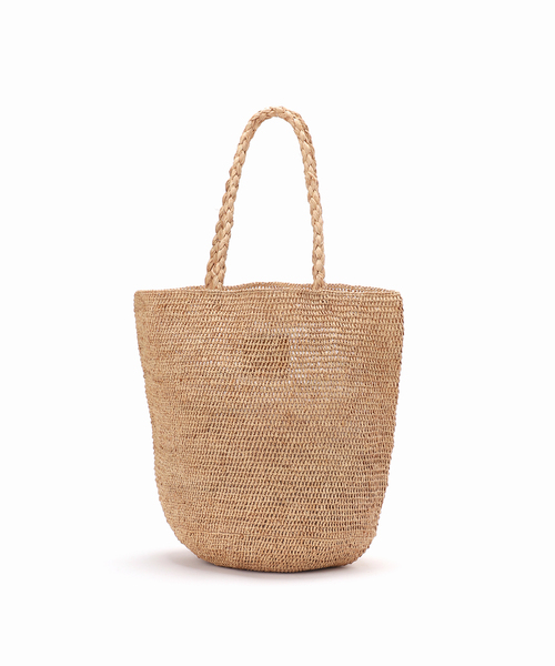 SLOBE IENA（スローブイエナ）の「《WEB限定》【MADE IN MADA /メイドインマダ】 ALICE MMカゴバッグ（かごバッグ・レディース・チャコールグレー/ベージュ・FREE）」の19枚目の写真