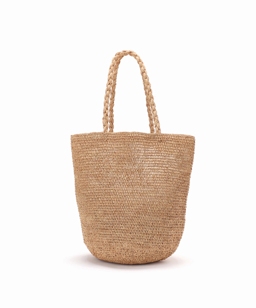 SLOBE IENA（スローブイエナ）の「《WEB限定》【MADE IN MADA /メイドインマダ】 ALICE MMカゴバッグ（かごバッグ・レディース・チャコールグレー/ベージュ・FREE）」の21枚目の写真