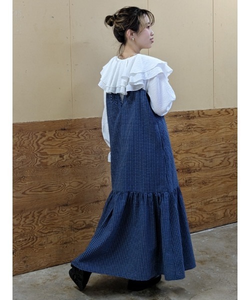 RODEO CROWNS WIDE BOWL（ロデオクラウンズワイドボウル）の「フリルカラーブラウス（シャツ/ブラウス・レディース・オフホワイト/ブラック・FREE）」の19枚目の写真