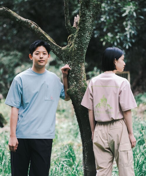 SHARE PARK（シェアパーク）の「【UVカット・吸水速乾・ストレッチ・軽量 】バックプリントポケットTシャツ（S・Mサイズ）（Tシャツ/カットソー・レディース・ホワイト系/サックスブルー系/ピンク系/黄緑系/グレー系/ブラック系・SMALL/MEDIUM）」の8枚目の写真