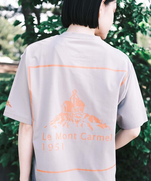 SHARE PARK（シェアパーク）の「【UVカット・吸水速乾・ストレッチ・軽量 】バックプリントポケットTシャツ（S・Mサイズ）（Tシャツ/カットソー・レディース・ホワイト系/サックスブルー系/ピンク系/黄緑系/グレー系/ブラック系・SMALL/MEDIUM）」の11枚目の写真