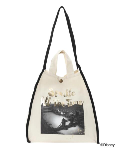 Samansa Mos2 blue（サマンサモスモスブルー）の「【Disney】ピーター・パン/トートバッグ（ハンドバッグ・レディース・ブラック/キナリ・F）」の11枚目の写真