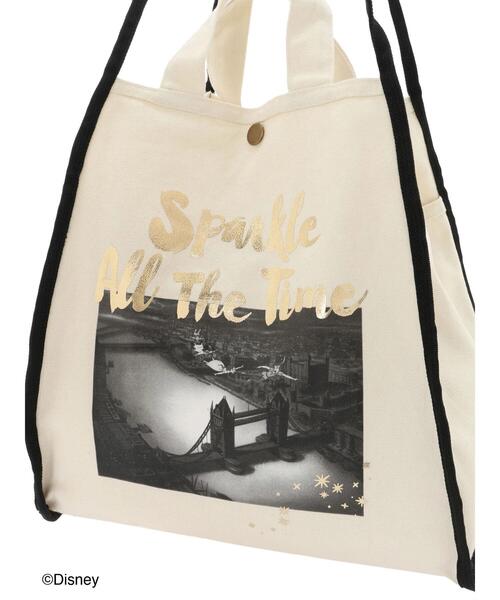 Samansa Mos2 blue（サマンサモスモスブルー）の「【Disney】ピーター・パン/トートバッグ（ハンドバッグ・レディース・ブラック/キナリ・F）」の15枚目の写真