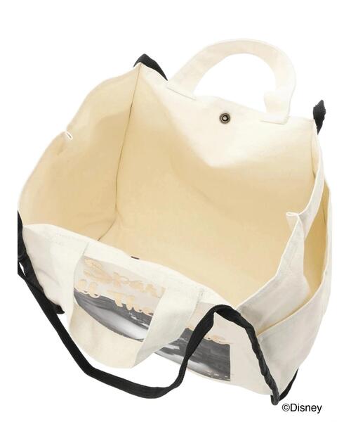 Samansa Mos2 blue（サマンサモスモスブルー）の「【Disney】ピーター・パン/トートバッグ（ハンドバッグ・レディース・ブラック/キナリ・F）」の17枚目の写真