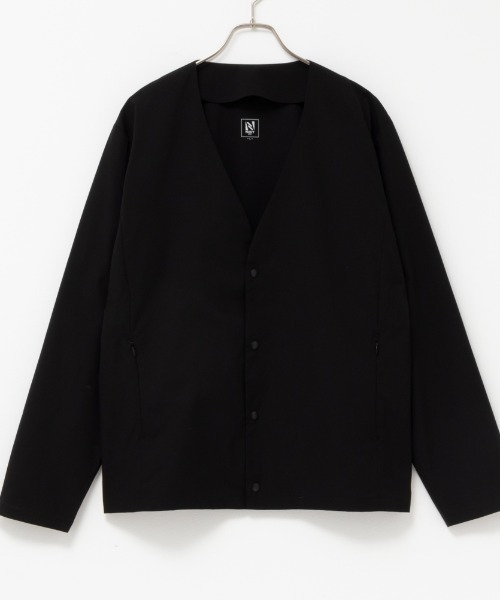 NAVY(ネイビー)の「NAVY FIT ストレッチカーディガン(ノーカラージャケット・メンズ・グレー/ブラック/ネイビー・L/M/S/XL)」の3枚目の写真