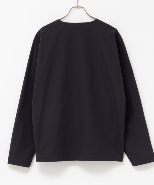 NAVY(ネイビー)の「NAVY FIT ストレッチカーディガン(ノーカラージャケット・メンズ・グレー/ブラック/ネイビー・L/M/S/XL)」の4枚目の写真