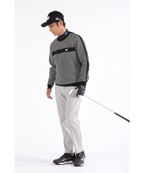 New Balance Golf(ニューバランスゴルフ)の「【new balance golf】チェックピケ×ワッフルピケ 半袖 モックネック プルオーバー (MENS WORLD)(Tシャツ/カットソー・メンズ・ホワイト/ブラック/ブルー系その他3・LARGE/X-LARGE/MEDIUM)」の5枚目の写真