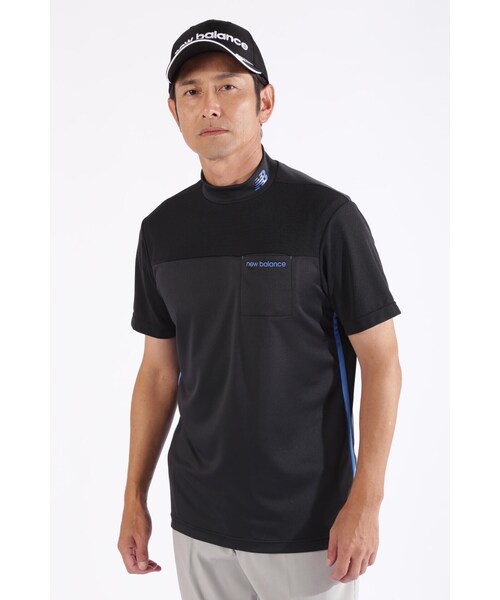 New Balance Golf(ニューバランスゴルフ)の「【new balance golf】チェックピケ×ワッフルピケ 半袖 モックネック プルオーバー (MENS WORLD)(Tシャツ/カットソー・メンズ・ホワイト/ブラック/ブルー系その他3・LARGE/X-LARGE/MEDIUM)」の6枚目の写真