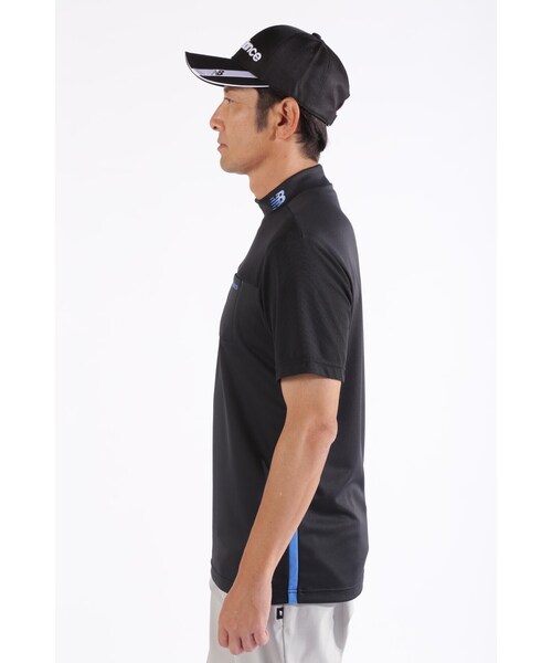 New Balance Golf(ニューバランスゴルフ)の「【new balance golf】チェックピケ×ワッフルピケ 半袖 モックネック プルオーバー (MENS WORLD)(Tシャツ/カットソー・メンズ・ホワイト/ブラック/ブルー系その他3・LARGE/X-LARGE/MEDIUM)」の7枚目の写真