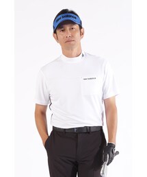 New Balance Golf | 【new balance golf】チェックピケ×ワッフルピケ 半袖 モックネック プルオーバー (MENS WORLD)(Tシャツ/カットソー)