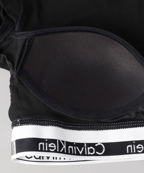 Calvin Klein Underwear(カルバンクラインアンダーウェア)の「Calvin Klein Underwear/カルバンクライン アンダーウェア MODERN COTTON T-SHIRT BRALETTE / QF7213AD / Tシャツブラレット(インナーウェア/肌着・レディース・グレー/ブラック・SMALL)」の10枚目の写真