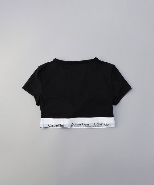 Calvin Klein Underwear(カルバンクラインアンダーウェア)の「Calvin Klein Underwear/カルバンクライン アンダーウェア MODERN COTTON T-SHIRT BRALETTE / QF7213AD / Tシャツブラレット(インナーウェア/肌着・レディース・グレー/ブラック・SMALL)」の3枚目の写真