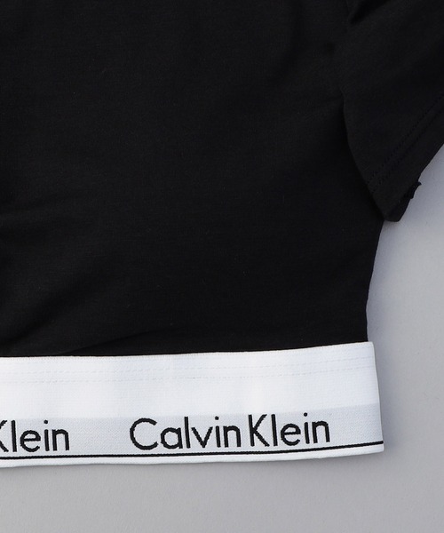 Calvin Klein Underwear(カルバンクラインアンダーウェア)の「Calvin Klein Underwear/カルバンクライン アンダーウェア MODERN COTTON T-SHIRT BRALETTE / QF7213AD / Tシャツブラレット(インナーウェア/肌着・レディース・グレー/ブラック・SMALL)」の5枚目の写真
