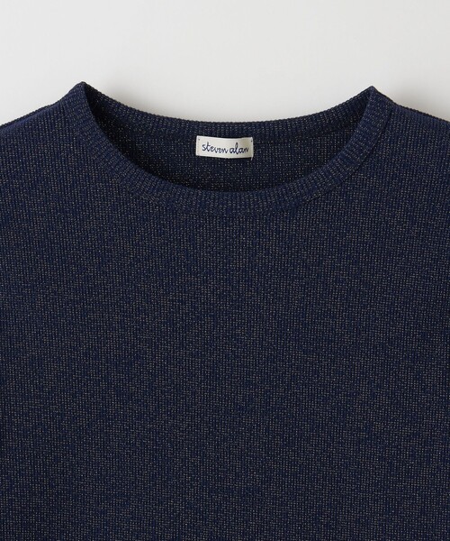 スティーブンアラン/Steven alan ラメ　テレコ　Tシャツ Steven Alan＞ラメ テレコ Tシャツ（Tシャツ/カットソー
