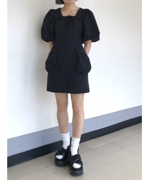 SLY♡ オープン ヘム スピンドル デザイン ショートワンピース セール】OPEN HEM SPINDLE DESIGN S/OP オープン ヘム