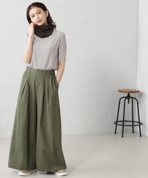 FOUND GOOD（ファウンドグッド）の「ネックカバー（ネックウォーマー/スヌード・レディース・ネイビー/ブルー系2/ブラウン系8/ブラック・FREE）」の7枚目の写真