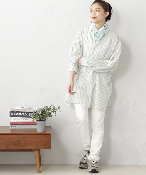 FOUND GOOD（ファウンドグッド）の「ネックカバー（ネックウォーマー/スヌード・レディース・ネイビー/ブルー系2/ブラウン系8/ブラック・FREE）」の11枚目の写真