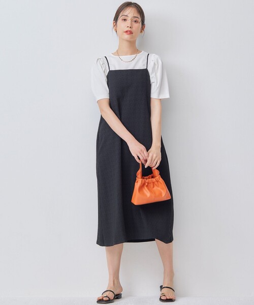 【セール】【洗える・接触冷感】タックスリーブポンチ カットソー（Tシャツ/カットソー）｜組曲（クミキョク）