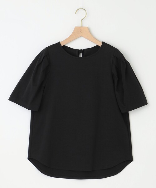 【セール】【洗える・接触冷感】タックスリーブポンチ カットソー（Tシャツ/カットソー）｜組曲（クミキョク）