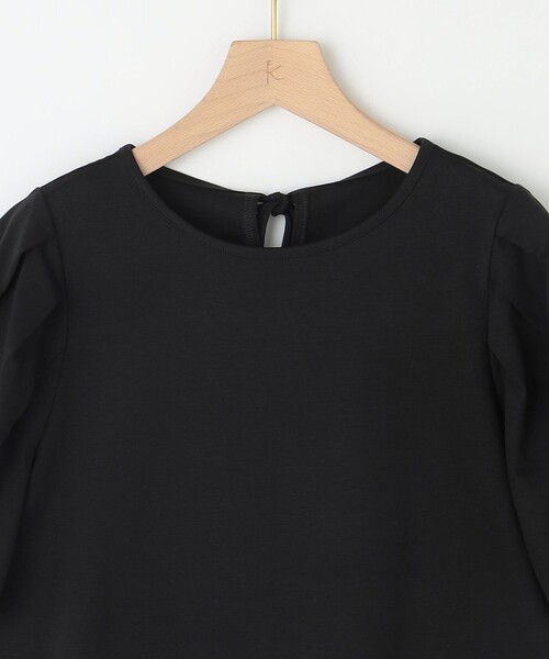 【セール】【洗える・接触冷感】タックスリーブポンチ カットソー（Tシャツ/カットソー）｜組曲（クミキョク）