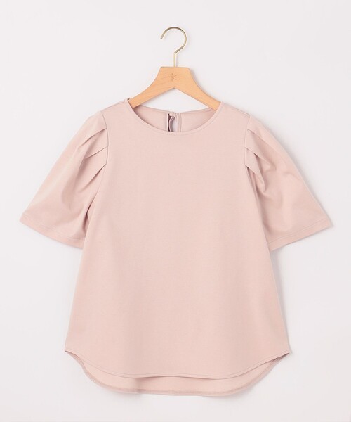 【セール】【洗える・接触冷感】タックスリーブポンチ カットソー（Tシャツ/カットソー）｜組曲（クミキョク）