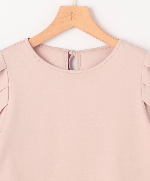 【セール】【洗える・接触冷感】タックスリーブポンチ カットソー（Tシャツ/カットソー）｜組曲（クミキョク）