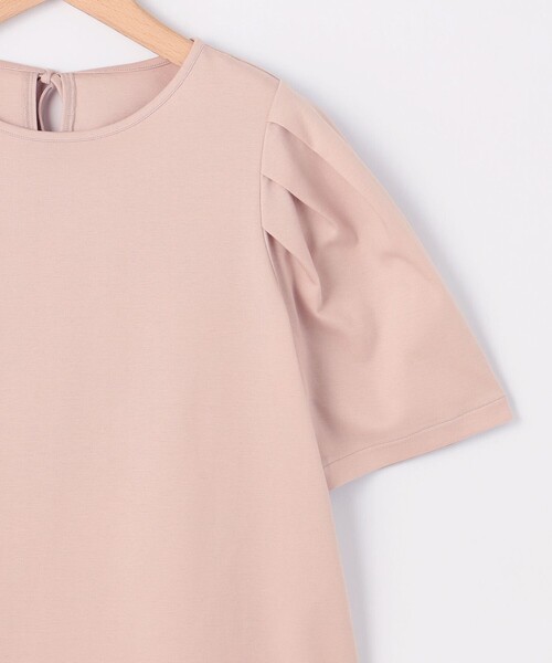 【セール】【洗える・接触冷感】タックスリーブポンチ カットソー（Tシャツ/カットソー）｜組曲（クミキョク）